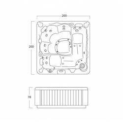 Бассейн спа Treesse Naxos