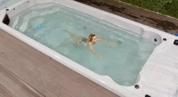 Плавательный СПА бассейн с противотоком Bigeer Гранде 690x240x158см